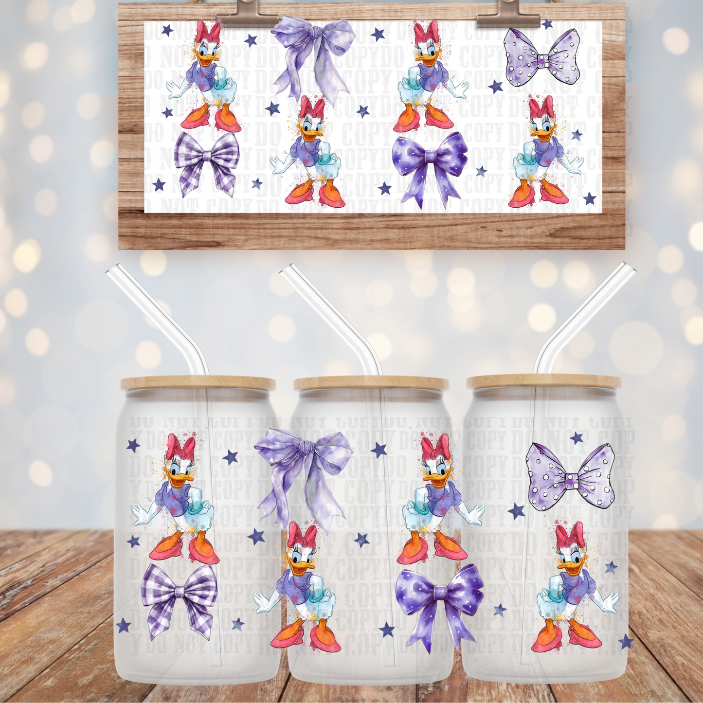 DAISY COQUETTE UV DTF CUP WRAP