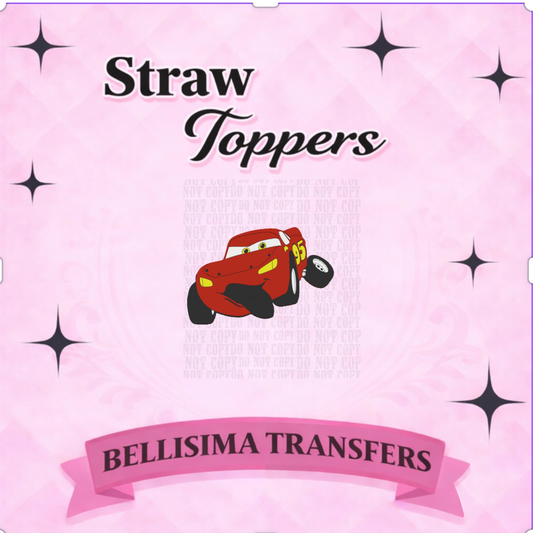 RED CAR Straw Topper – 3D Printed Tumbler Accessory | Standard or Stanley