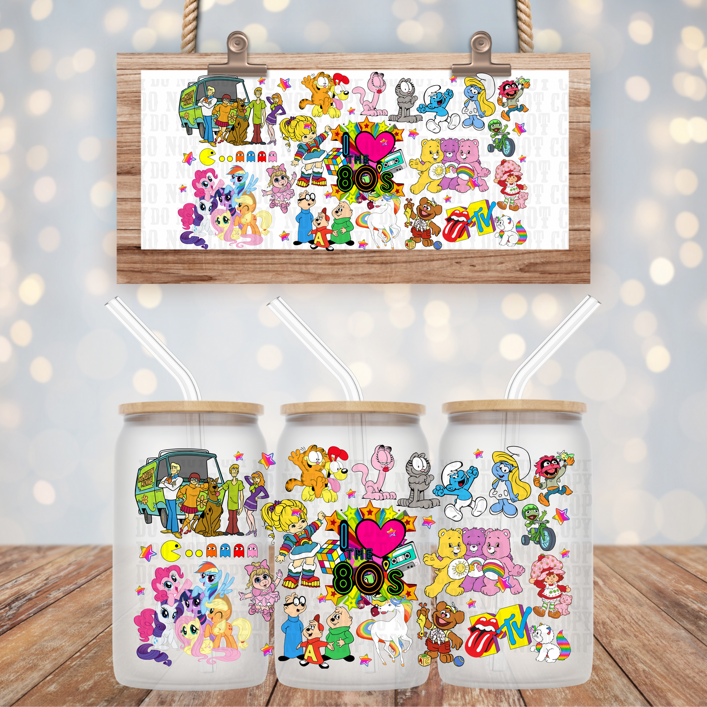 80's baby UV DTF Cup Wrap