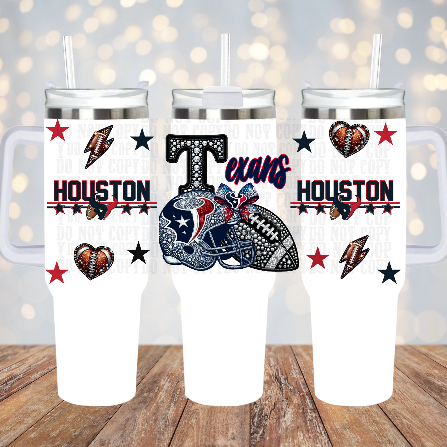 40oz 2026 Faux Rhinestone Bundle UV DTF CUP WRAP