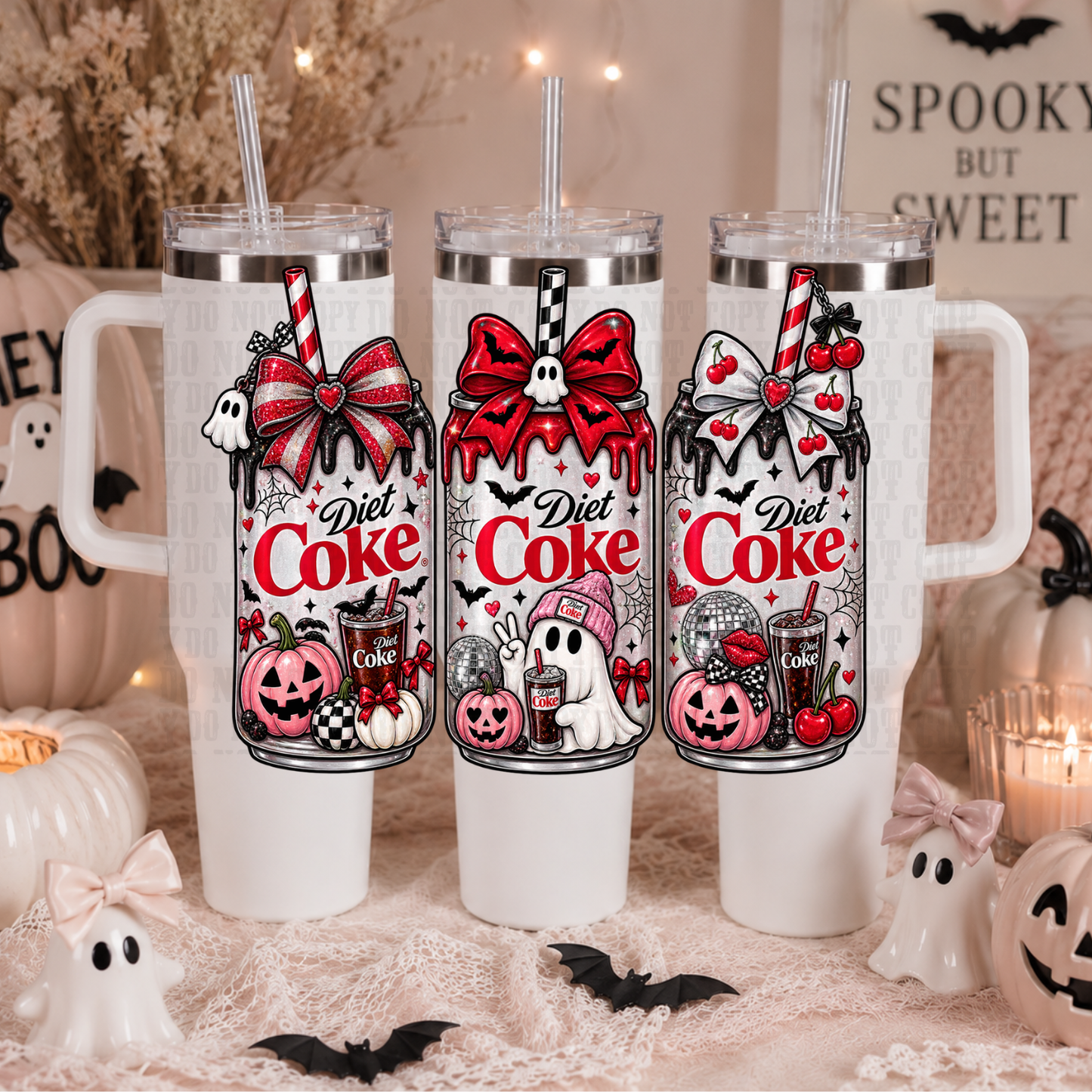 40oz SPOOKY DC UV DTF CUP WRAP