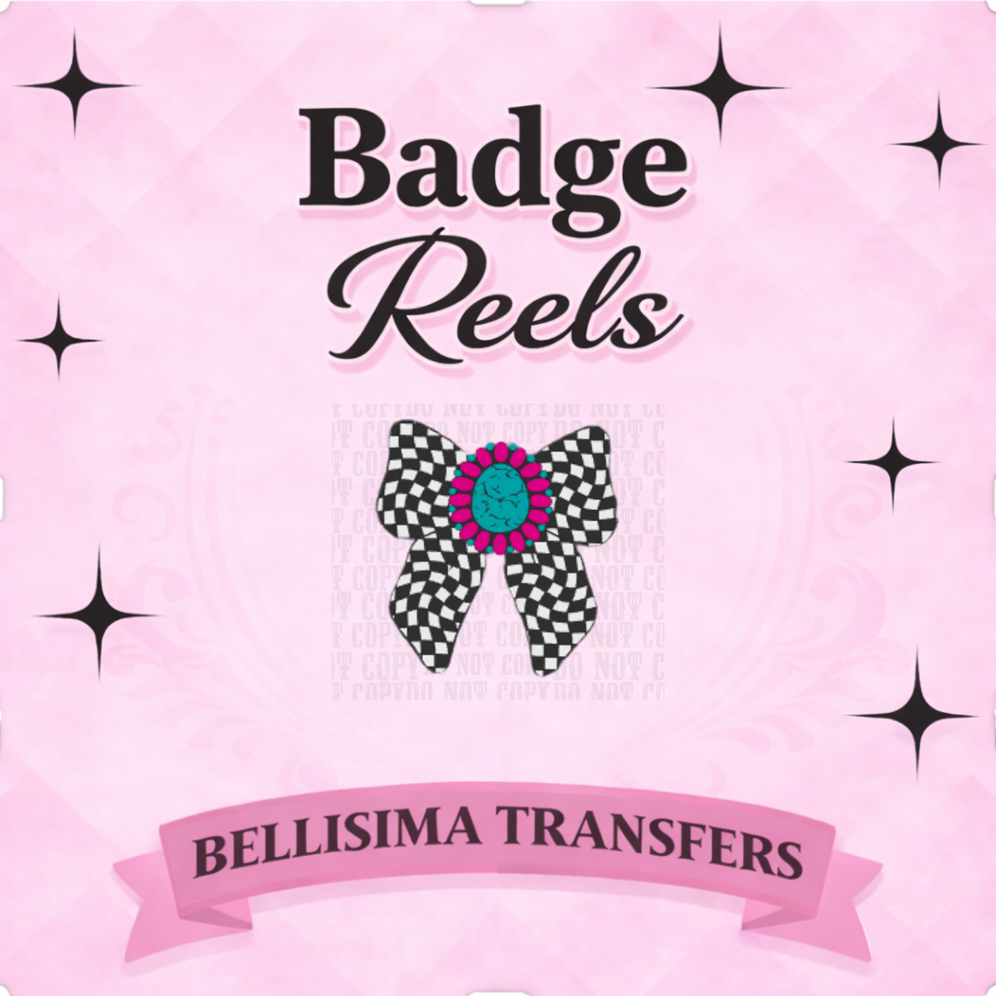 3D WESTERN BOW Badge REEL