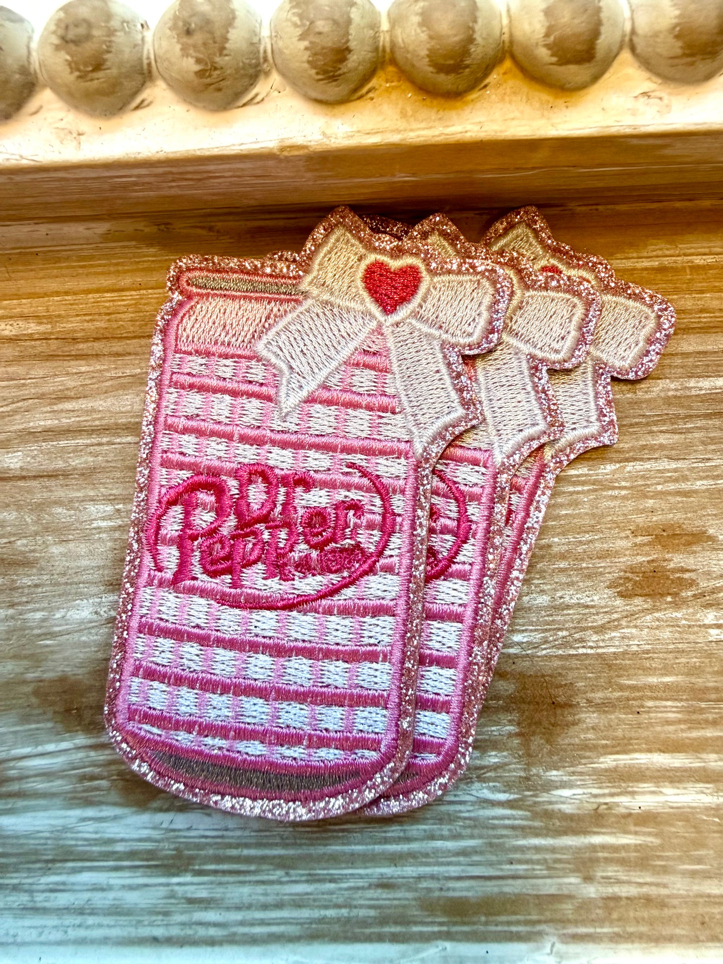 Glitter DP Soda Hat Patch 3’5