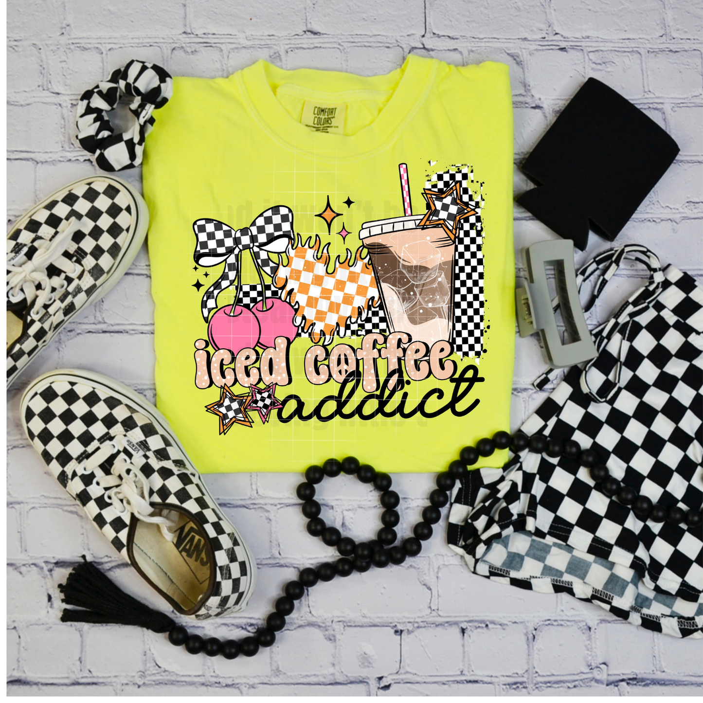 CHECKERED ICED COFFEE ADDICT DTF