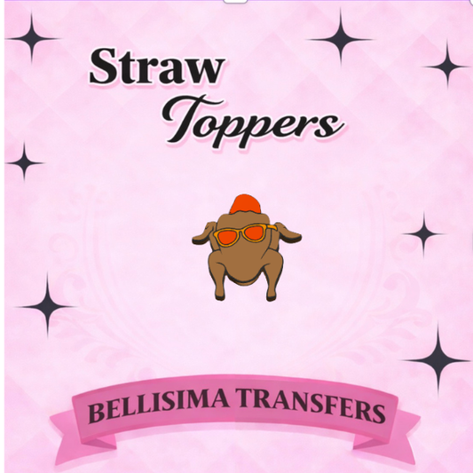 3D FRIENDS TURKEY Straw Topper Standard or Stanley