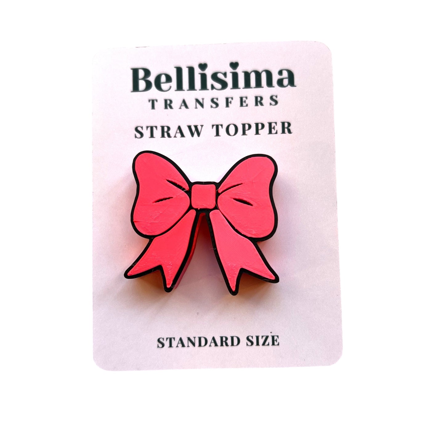 3D Bow STRAW TOPPER STANDARD AND STANLEY Size