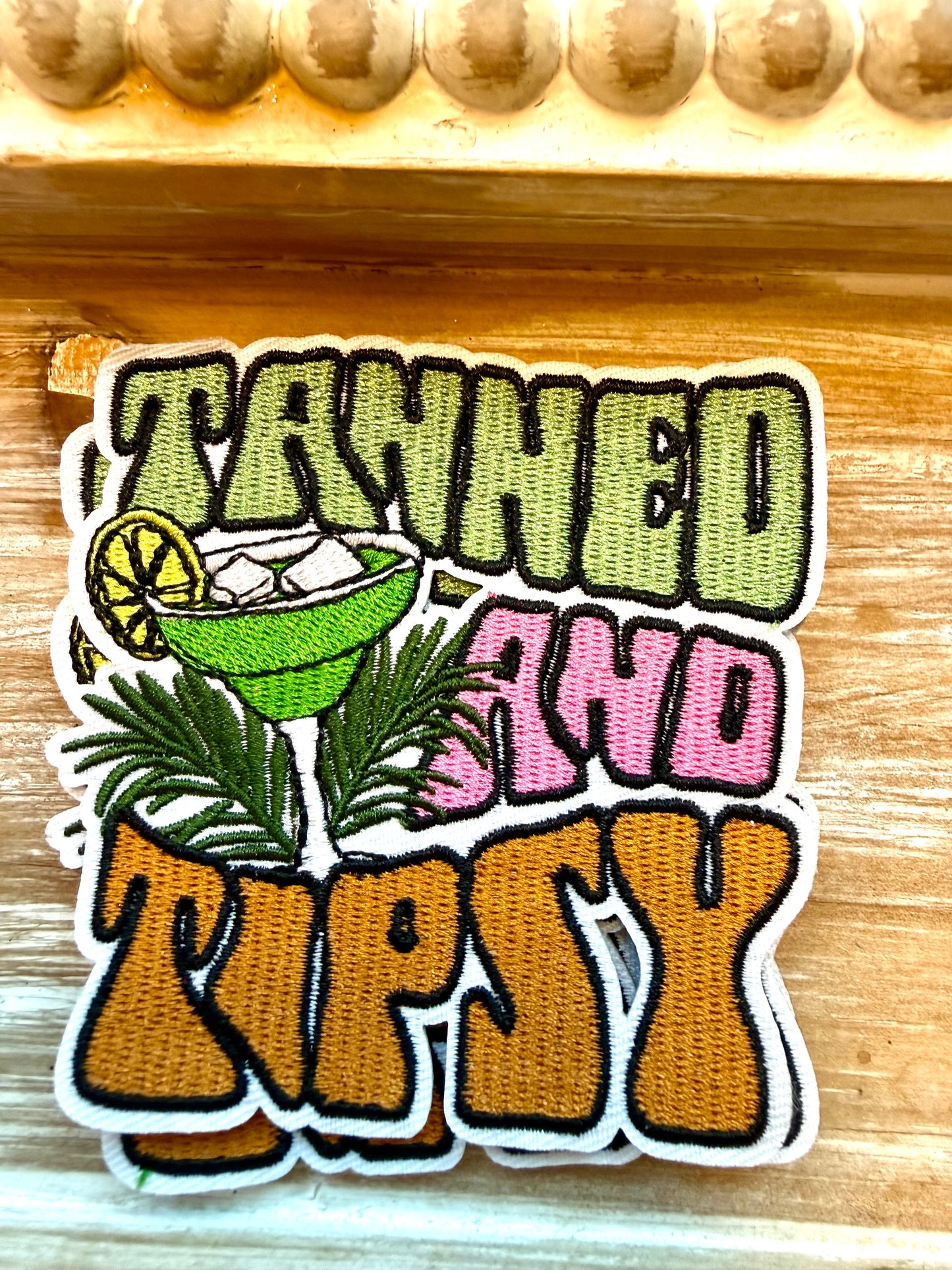 Wavy Tanned & Tipsy Hat Patch 4’5