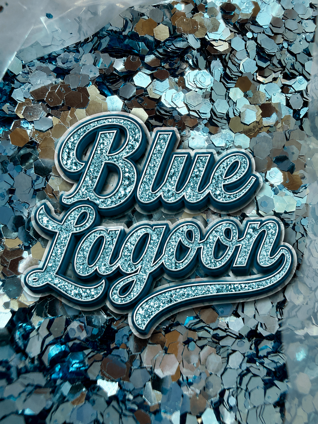 Blue Lagoon Metallic Chunky Glitter