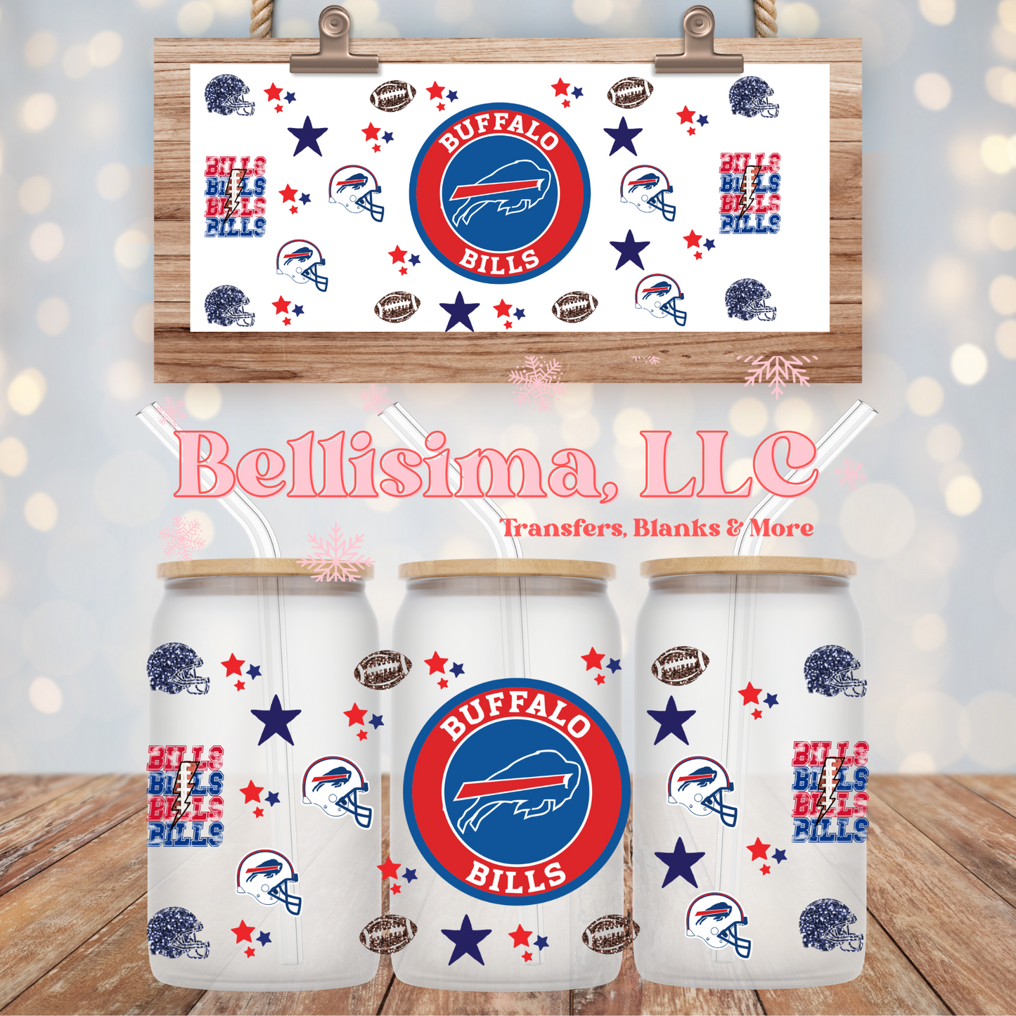 Blue Bill UV DTF Cup Wrap