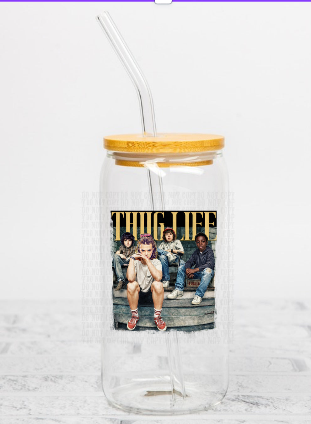 Thug Strangers UV DTF CUP DECAL