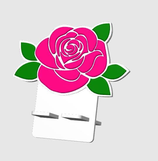 Rose Phone Holder | Cute 3D Printed Desk Stand