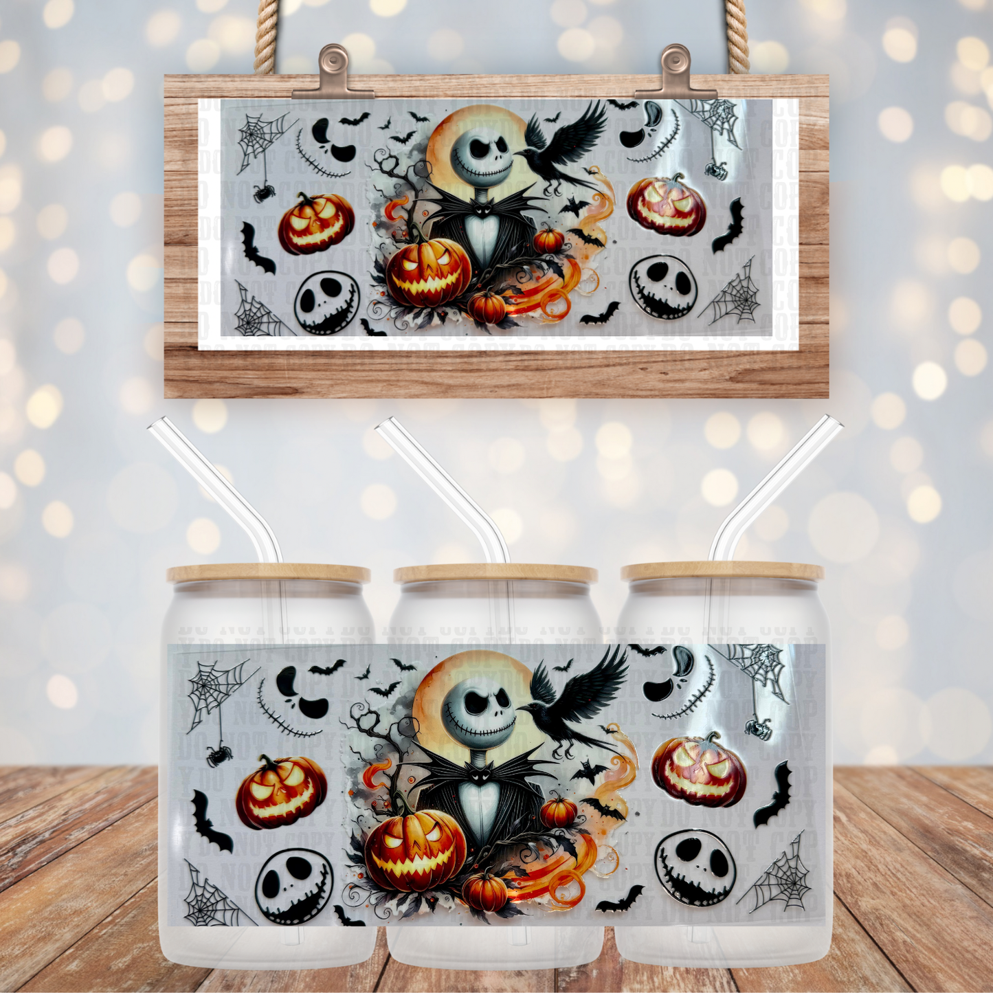 Pumpkin Jack UV DTF CUP WRAP