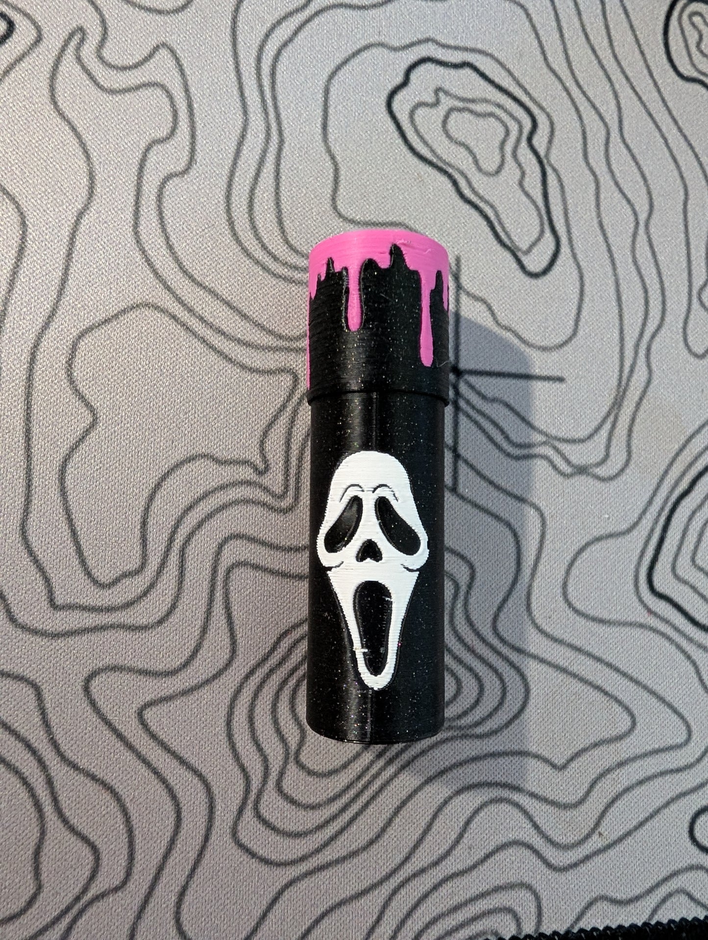 Ghosty-PooChapstick Holder Keychain | Spooky Lip Balm Holder