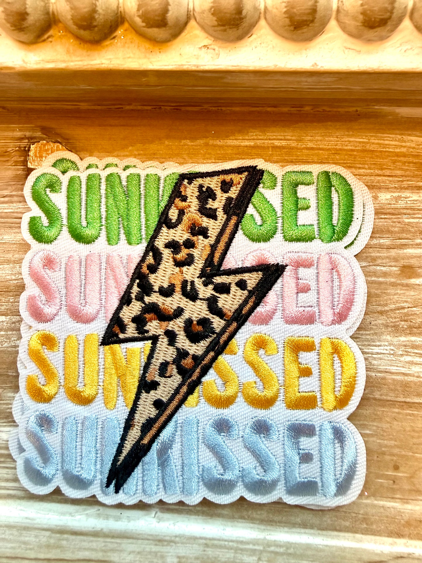 Sun-kissed bolt Hat Patch 4’5