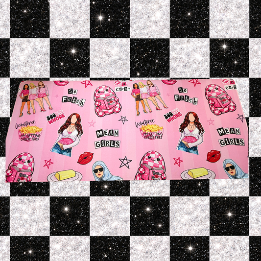 Mean Girls XL Desk Mat | 35x15 Pink Aesthetic Mouse Pad | Coquette Office Desk Decor | Cute Gaming Desk