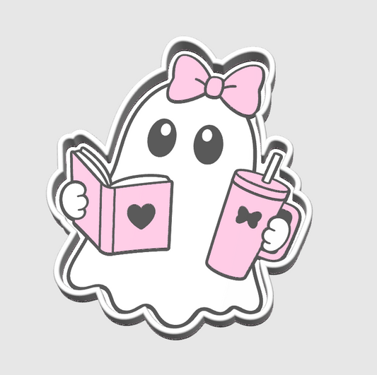 BOOK GHOST Trinket Tray | Cute 3D Printed Catch-All Dish