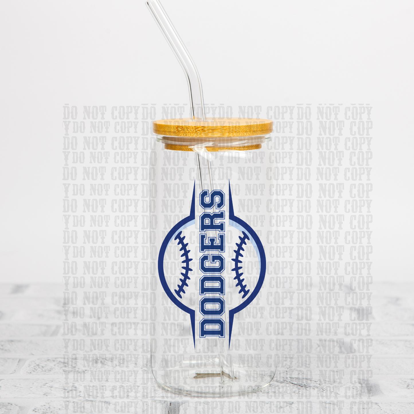 LA Baseball UV DTF Cup Decal