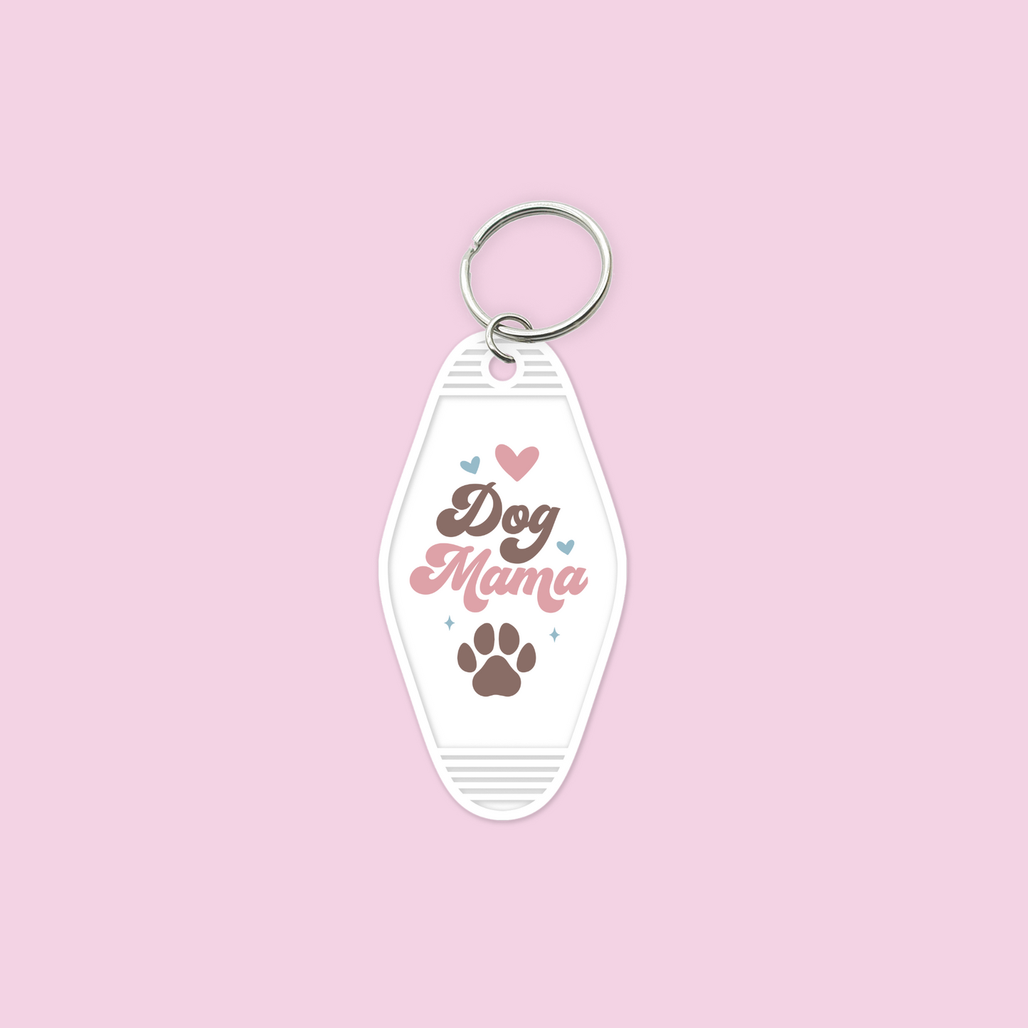 Dog Mama UV DTF Motel Keychain