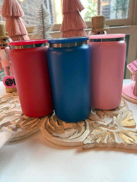 16oz POWDER COATED INSULATED TUMBLERS