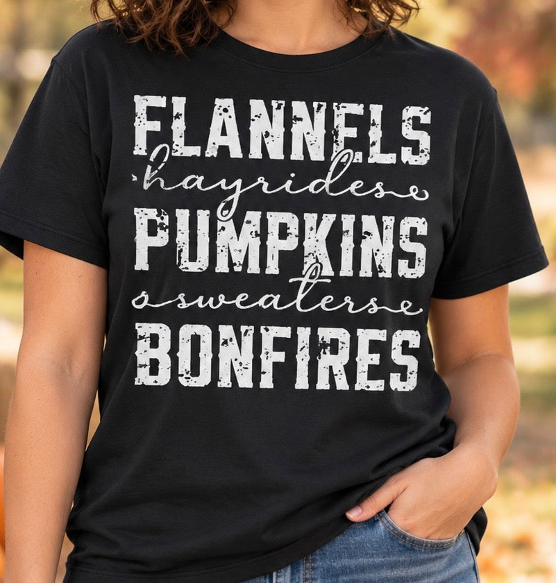 Stacked Fall Screen Print