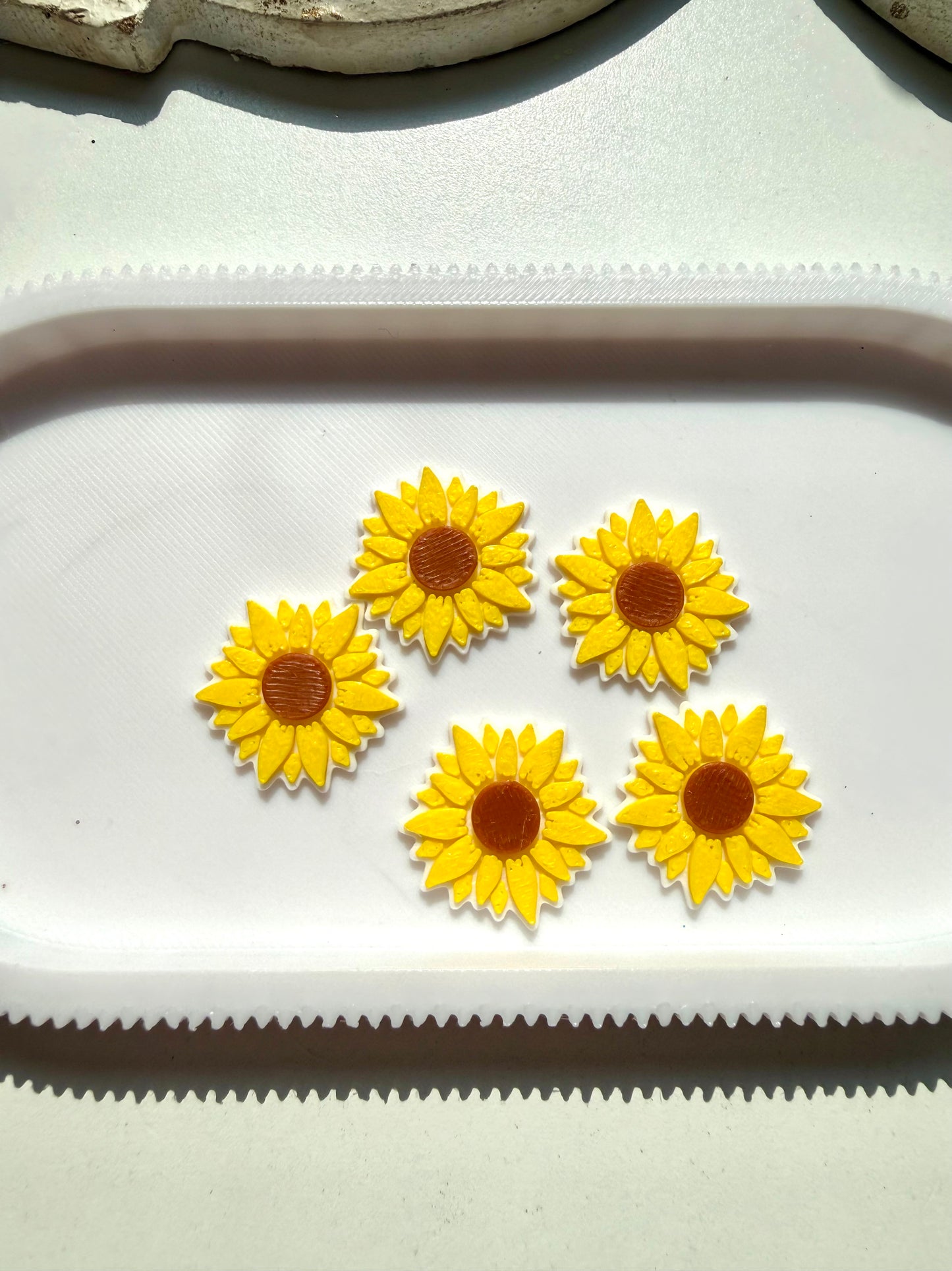 Flat Back Lid Charms – Sunflower