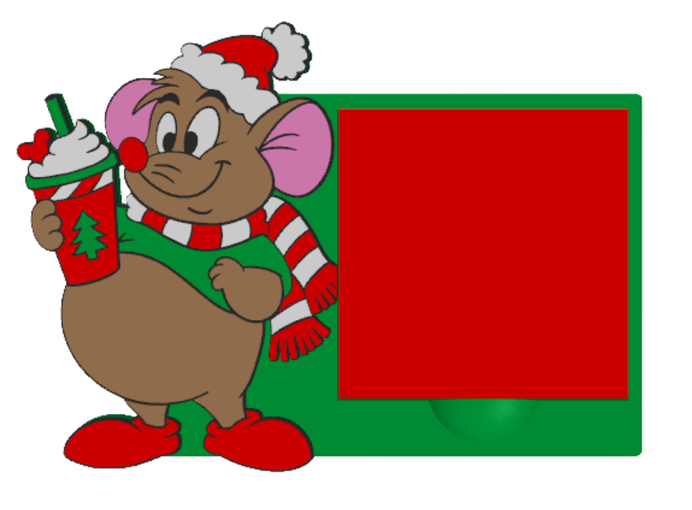 Holiday Rat Sticky Note Holder | Desk Decor | Desk Accessories