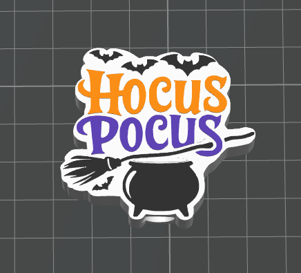 Hocus Pocus 3D Straw Topper