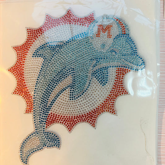 Multicolor D Rhinestone Transfer