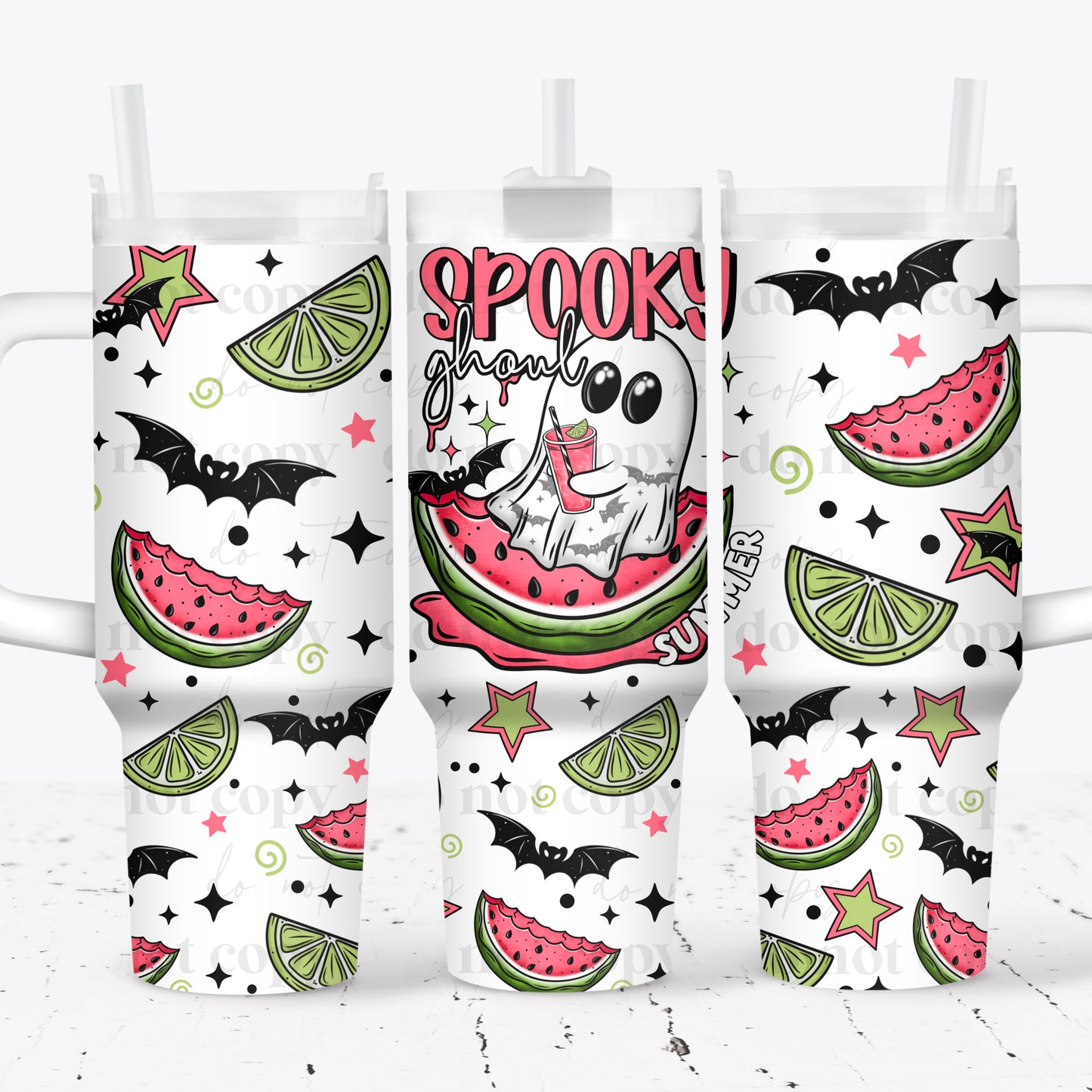 SPOOKY BOO FLOAT 40OZ UV DTF CUP WRAP