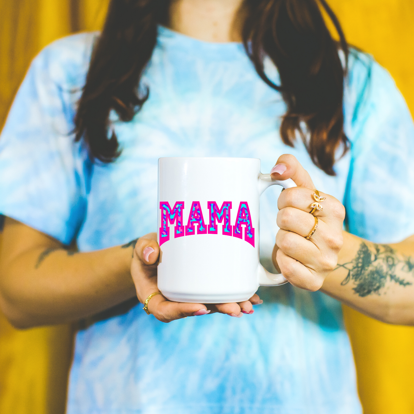 Pink Cheetah Mama UV DTF Decal