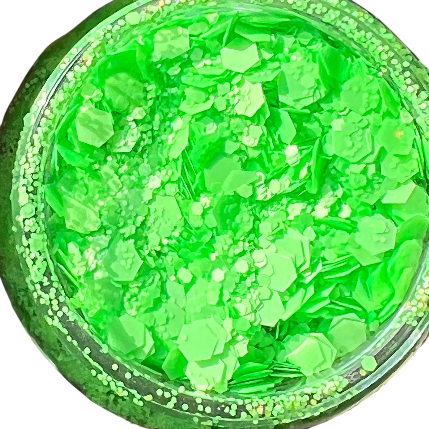Neon Green Chunky Glitter