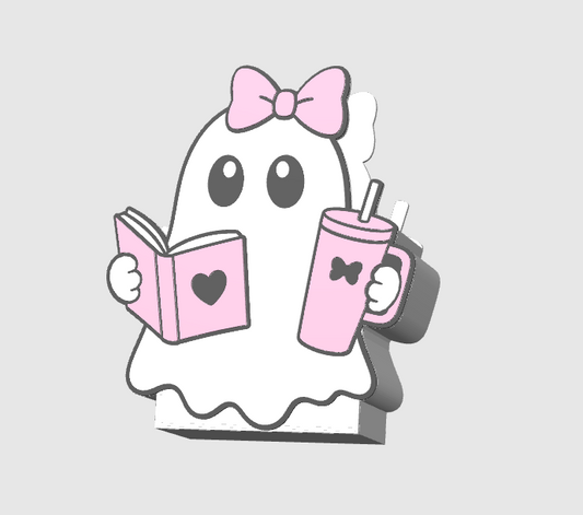 BOOK GHOST Pen Holder |Makeup Brush Holder|Cute 3D Printed Desk Organizer