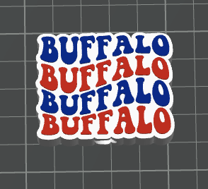 3D BUFFALO STRAW TOPPER Standard or Stanley