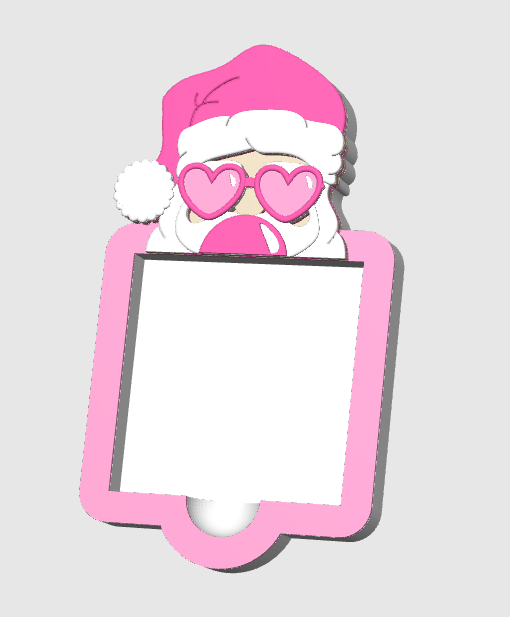 3D SASSY SANTA STICKY NOTE HOLDER