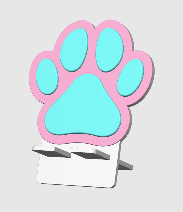 Dog Paw Phone Holder | Cute 3D Printed Desk Stand