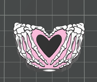 SKELLY LOVE Straw Topper – 3D Printed Tumbler Accessory | Standard
