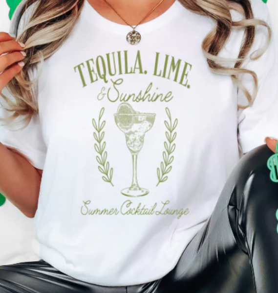 TEQUILA LIME AND SUNSHINE SCREEN PRINT TRANSFER