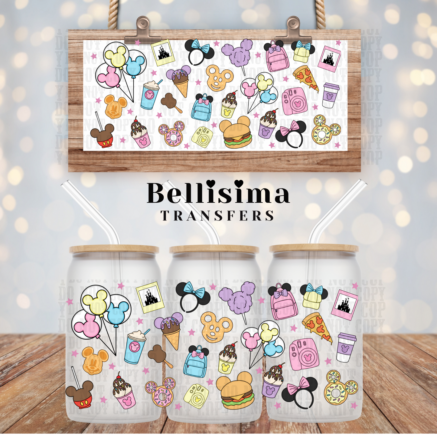 Snacks UV DTF Cup Wrap