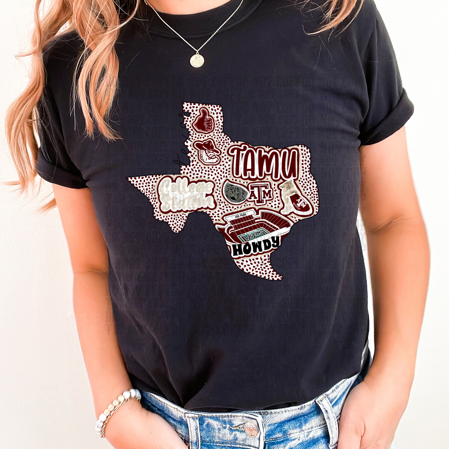 Gig 'Em State DTF Transfer