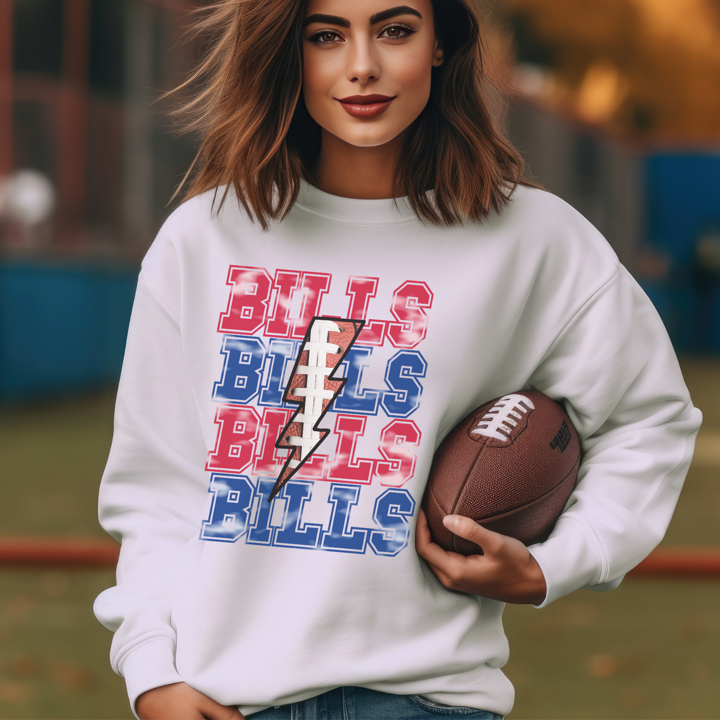 Blue and Red stacked Transfer