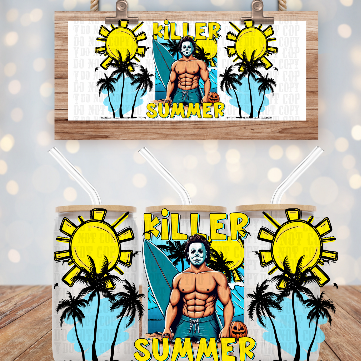 HELLO ABS KILLER SUMMER FLOAT UV DTF DECAL