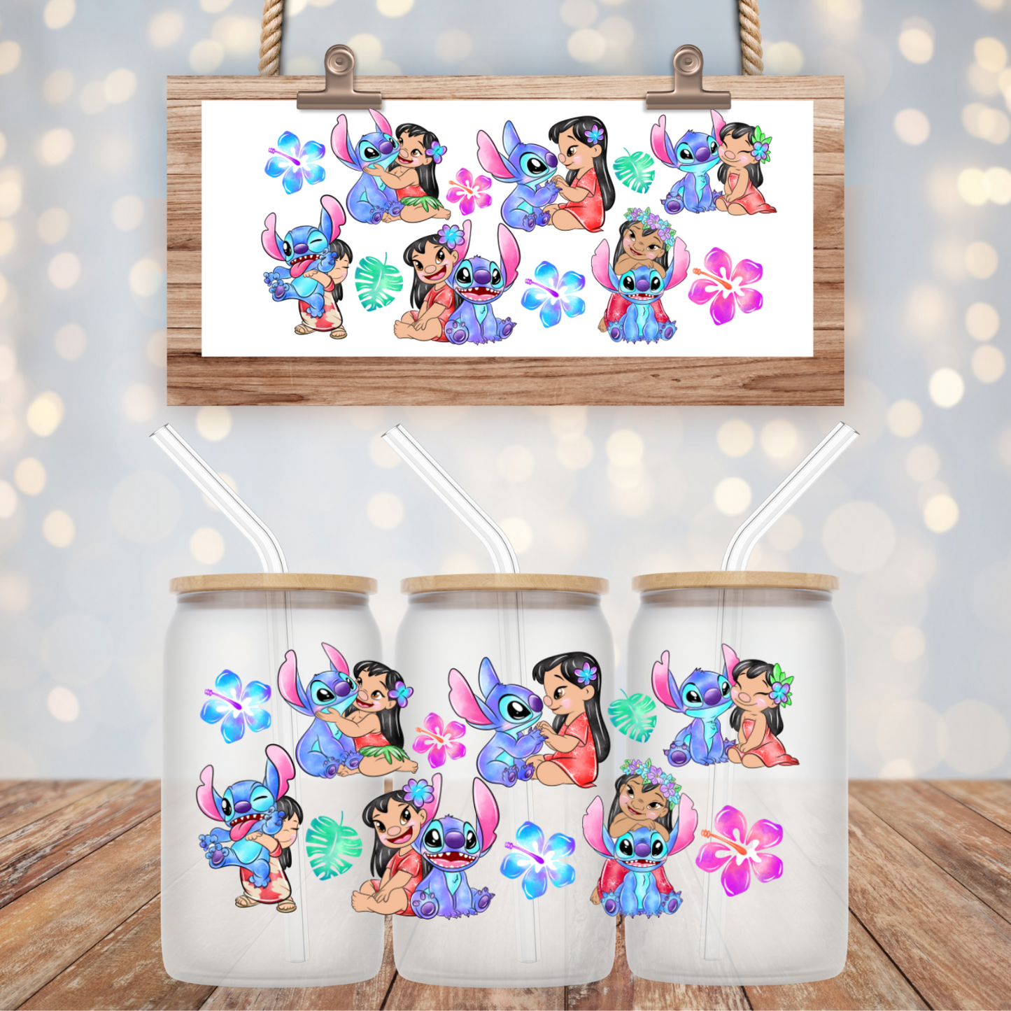 LILO & STEEEETCH UV DTF CUP WRAP