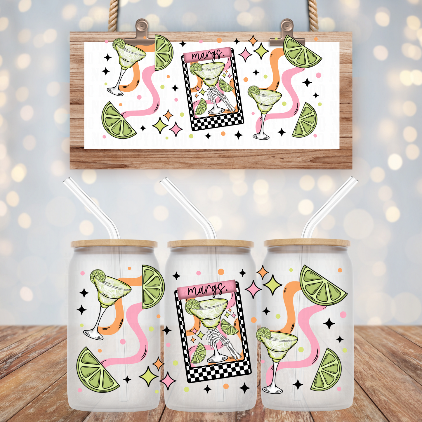 SKELLY MARGS UV DTF CUP WRAP