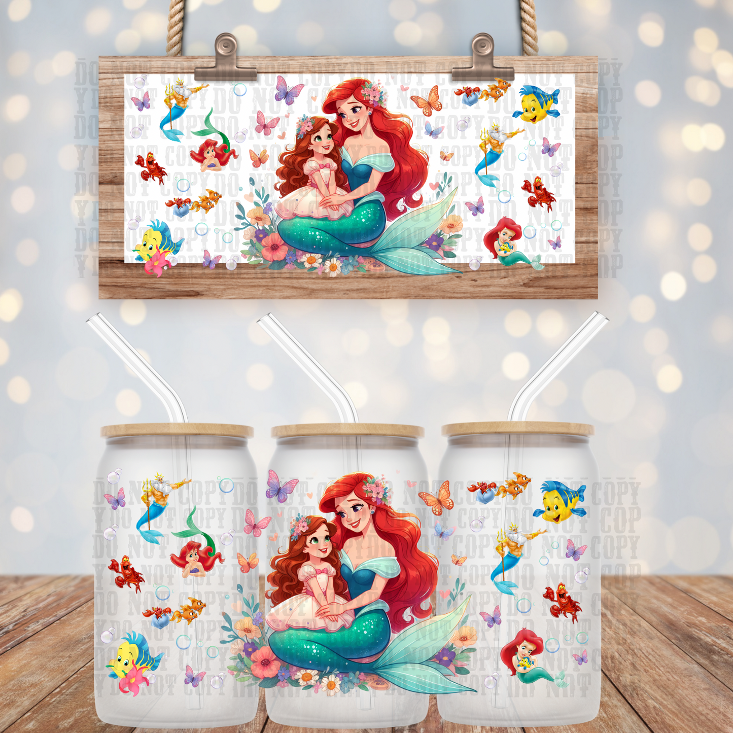 Ocean Mama UV DTF Cup Wrap