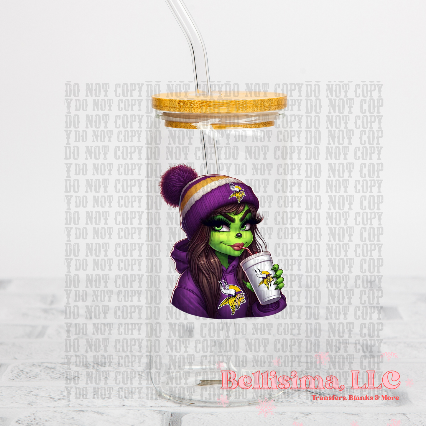 V Green Girl UV DTF Decal