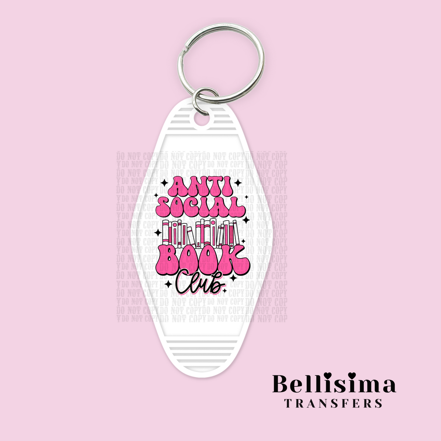 Anti Social Book Club UV DTF Decal