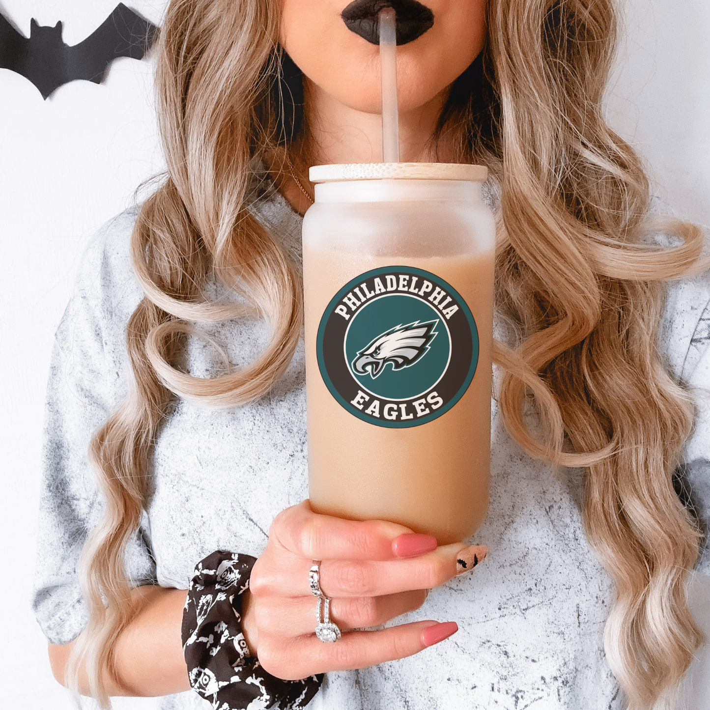 Eagles Round UV DTF Decal