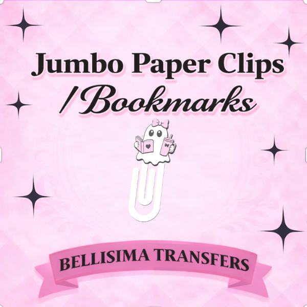 BOOK GHOST Jumbo Paperclip Bookmark | Cute Checkered Planner Clip
