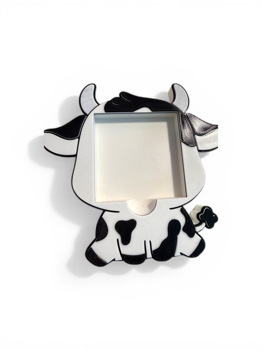 Cutesy Cow Sticky Note Holder | Desk Decor |  Desk Accessories