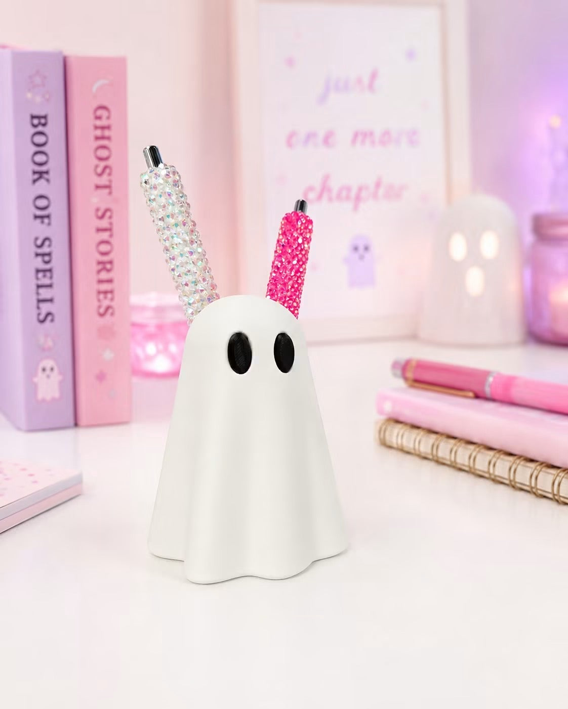 MINI GHOST Pen Holder |Makeup Brush Holder|Cute 3D Printed Desk Organizer